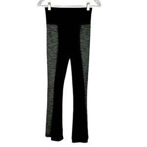 Lululemon Womens Barre Pulse Legging Pants Reversible Slub Black Swan size 4